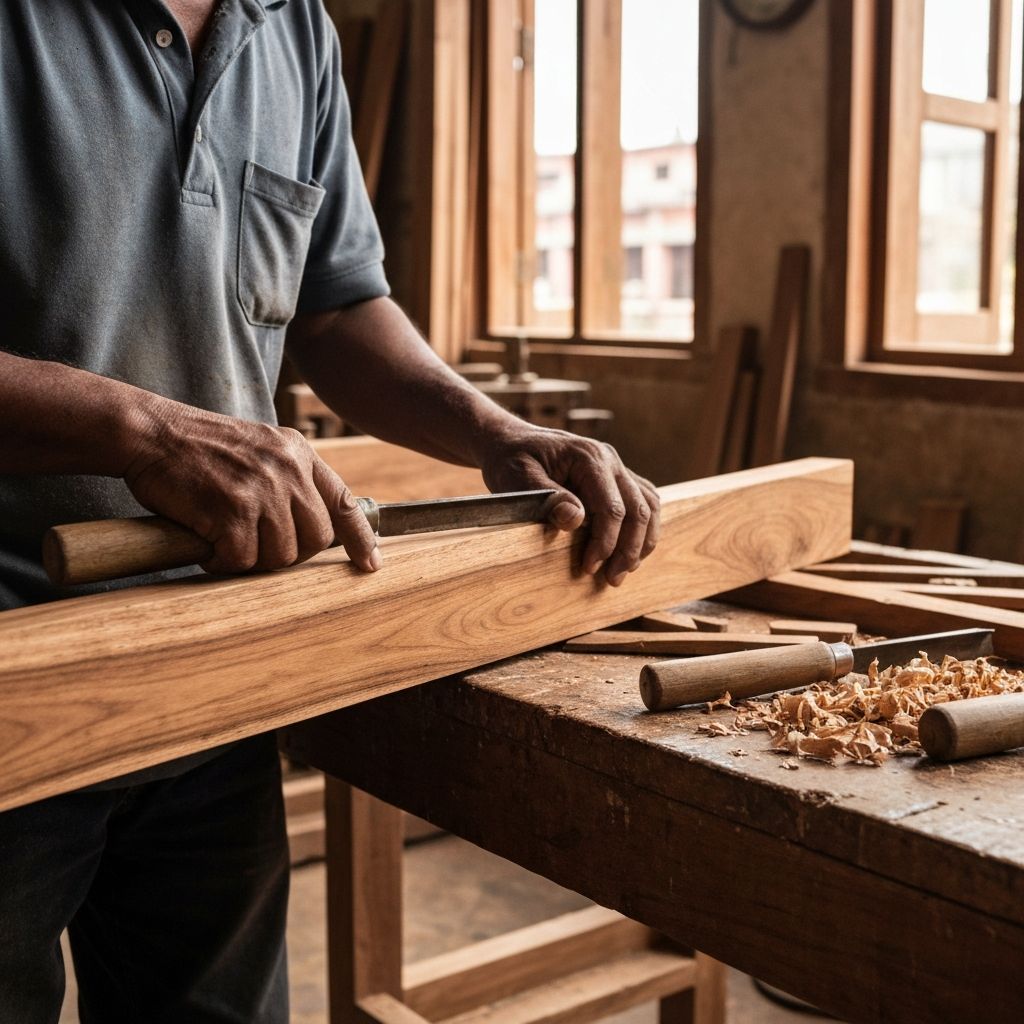 Craftsmanship detail in our workshop